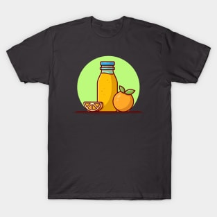 Orange Juice Cartoon Vector Icon Illustration T-Shirt